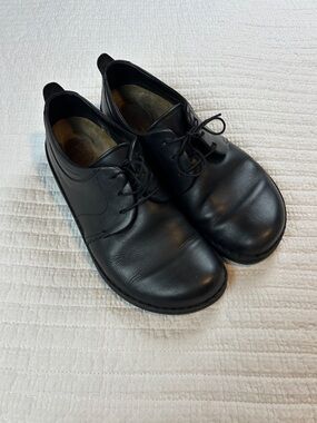 Birkenstock Footprints Men's Black Leather Lace-Up Oxford Dress Shoes Size 43